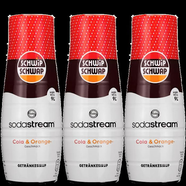 3x Sirap för SodaStream Schwip Cola Orange
