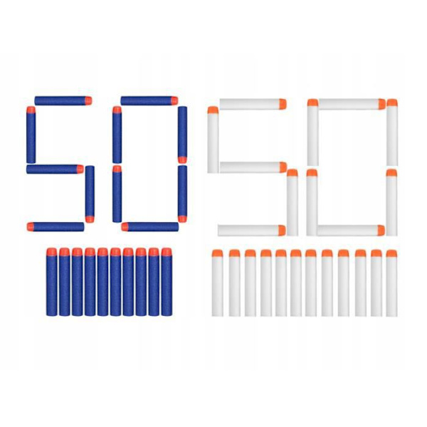 Ersättningstillbehör - Nerf - Soldatkit - Taktisk väst - 100 ammunition - Skyddsglasögon