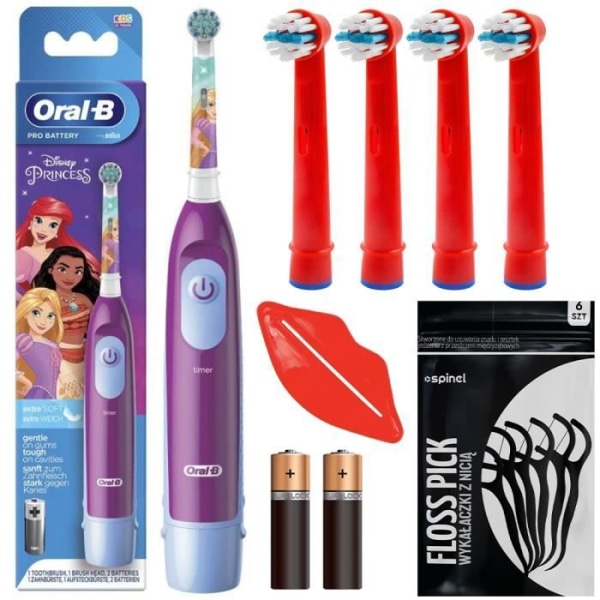 Oral-B Advance Princess Set + 4 reservdelar Kids Red