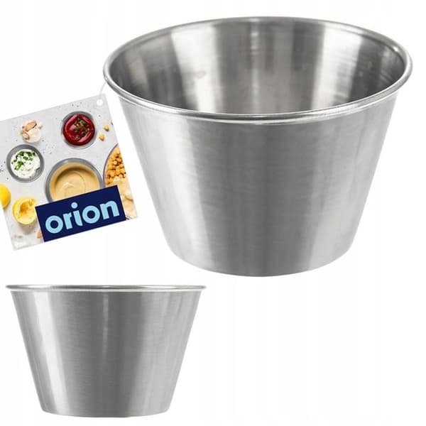 Såskål/dykare - Stål - 6cm - 65ml - Grå - Rund