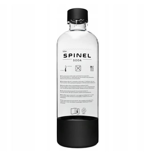 Sodamaskin - SPINEL - BubbleOn - 2 1L flaskor - 3 500ml siraper - BPA-FRI