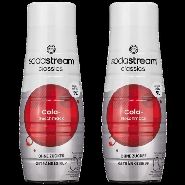 Sirops SodaStream - SodaStream - Cola utan socker - 2 flaskor - 440 ml - 0 kalorier