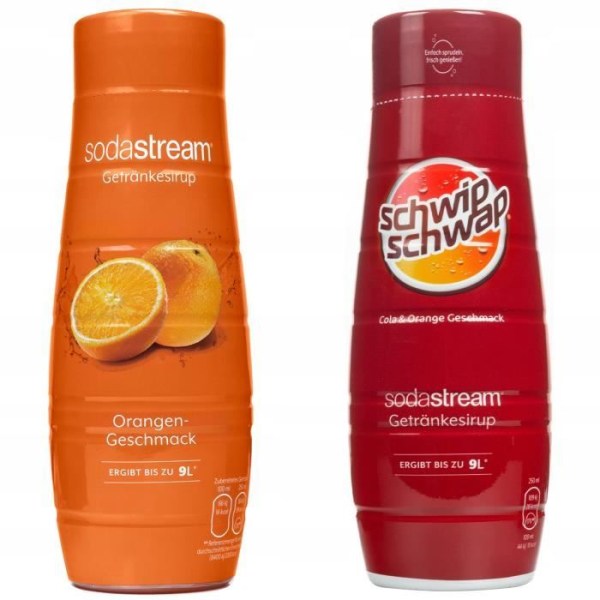 Sodastream Orange och Schwip Schwap Cola Sirap Set 440ml