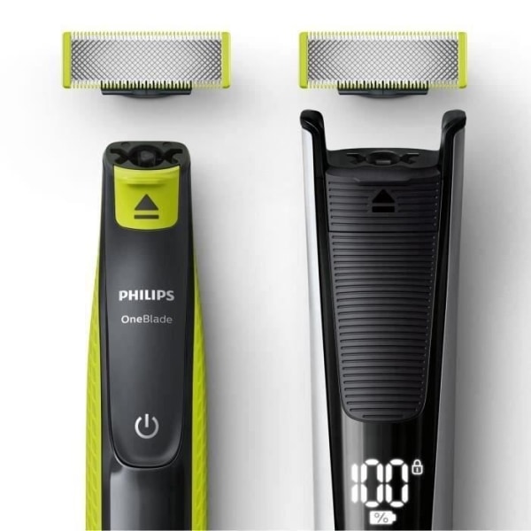 PHILIPS One Blade rakblad - Set med 2 gröna och svarta blad