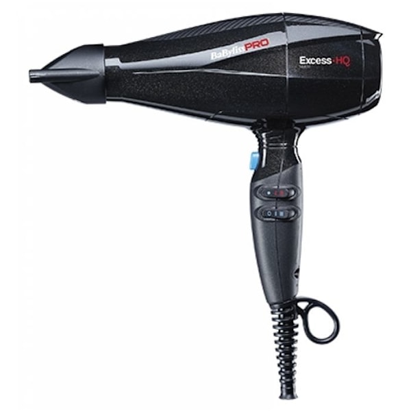 Hårtork - BABYLISS - Excess HQ - 2600W - AC-motor - Luftjoniserare Svart
