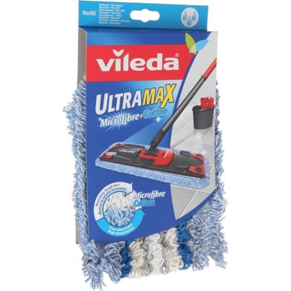 VILEDA Mikrofiber &amp; bomullsöverdrag för Ultramax plattmopp