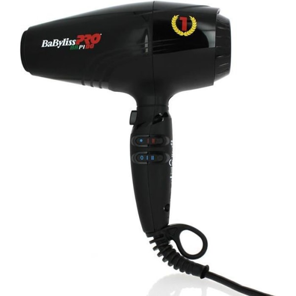 Babyliss Pro Ultralätt Rapido-hårtork, Ref BAB7000IE Svart, Röd, Kallluft, Torkning - elektrisk hårutrustning