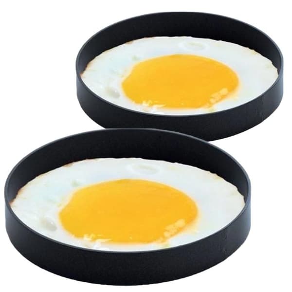 2x Stekt äggkantform för äggpannkaka-omelett