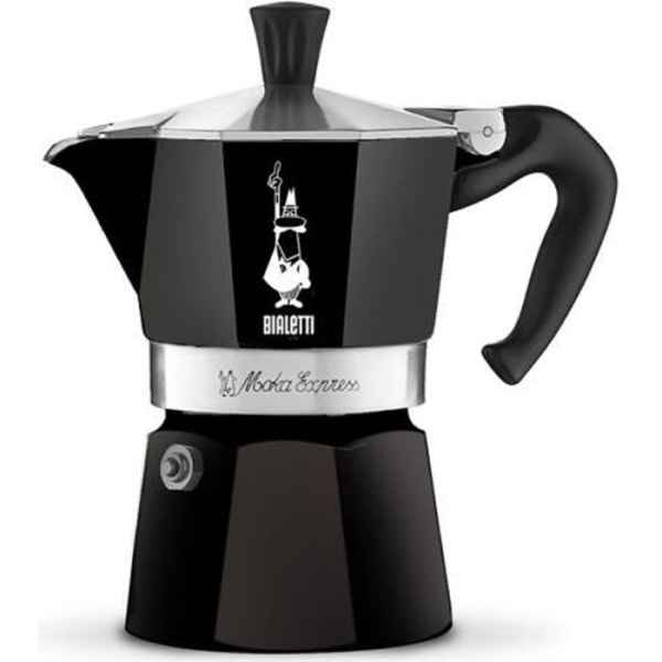 Bialetti espressomaskin för kopp, aluminium, svart, 30 x 20 x 15 cm - 4951