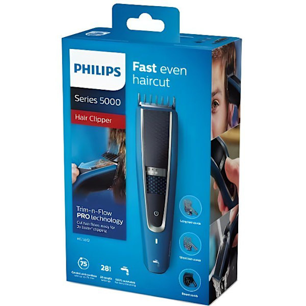 Philips HC5612/15 sladdlös trimmer - Vit - 28 längdjusteringssteg - Batteritid 75 min