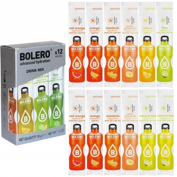 Smakpåsar - Bolero - Citrusmix - 12 påsar - Fruktmix - För Sodastream