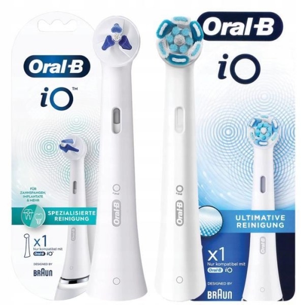 2x Oral-B iO Ultimate clean White + Specialized Clean tandborstspetsar