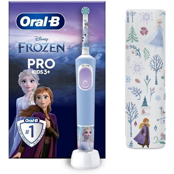 Oral B VITALITY Pro Kids Frozen eltandborste + fodral Snö drottning