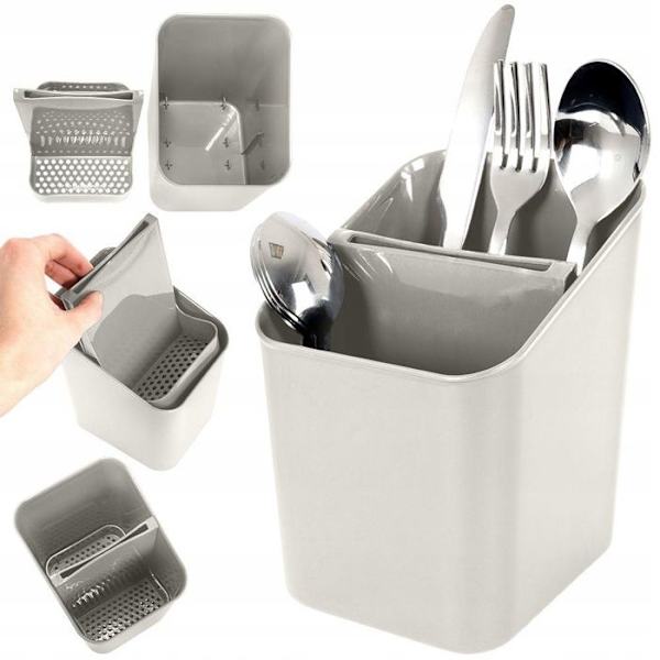 Bestickningsområde - Ej specificerat - Asgrå - Plast - 14x11,5x16 cm - Lätt och praktiskt askgrå
