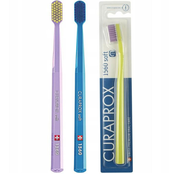 Tandborste - Curaprox - CS 1560 - Mjuk - Hypoallergenisk - 2 delar