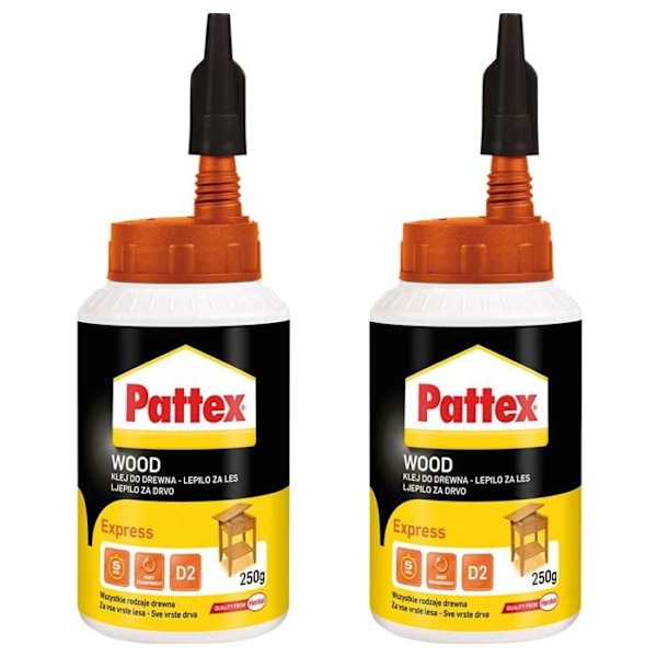 2x PATTEX Express trälim 250g