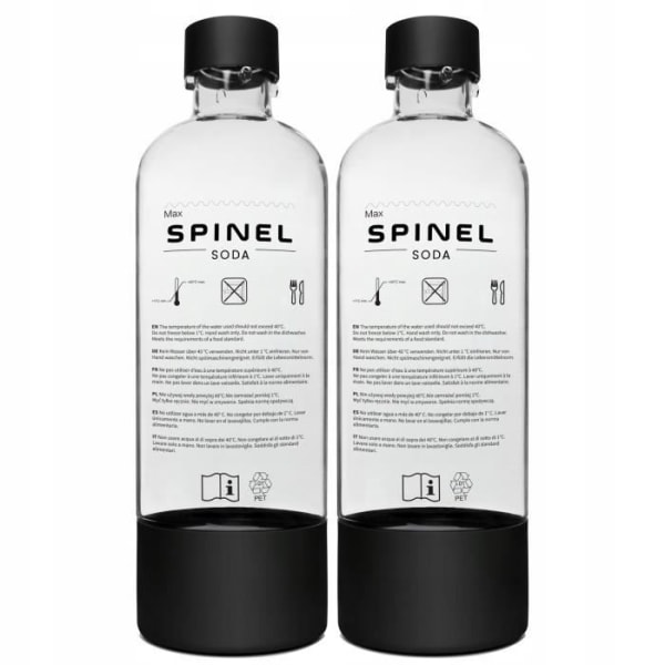 Spinel BubbleOn mättnadssats med två flaskor och Bolero-påsar