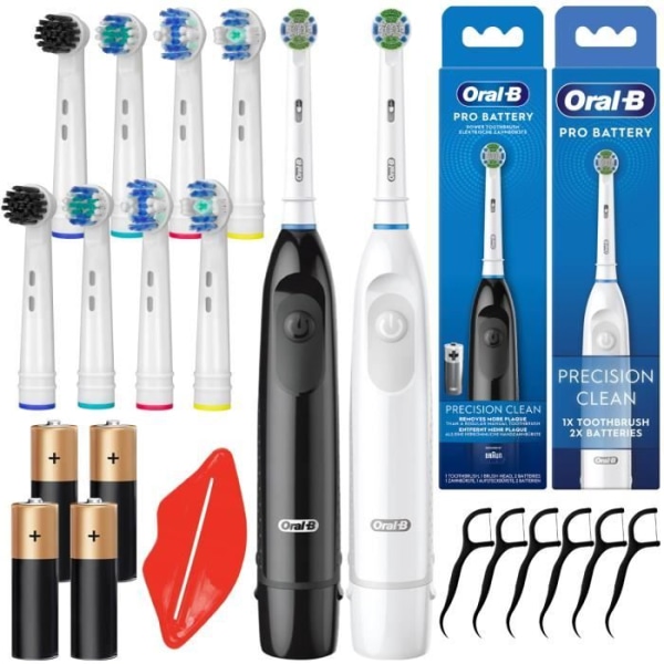 2x Elektrisk tandborste för Oral-B Advance Pro Batteri i setet