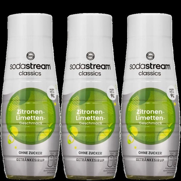 Sirop SodaStream - SodaStream - Lime - 3 Flaskor - 440ml - Utan Socker