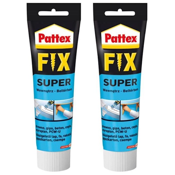 2x Pattex Fix Super 50g lim för montering