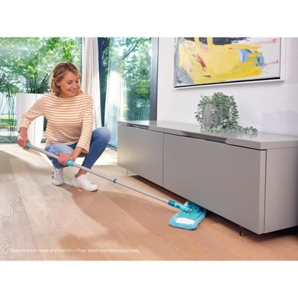 Housse statisk plus Leifheit 52124, ersättningshousse för mopp Clean Twist M Ergo / PowerClean, alla golv, 1 styck Turkos