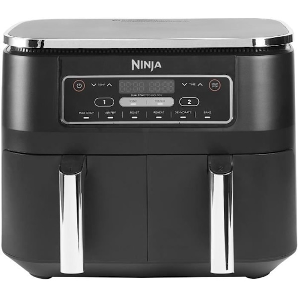 NINJA frityr utan olja - Foodi Dual Zone AF300EU - Kapacitet 7,6L - 6 matlagningprogram - 2400W