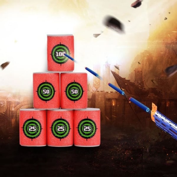 EVA Soft Bullet Target för NERF N-Strike Blasters Set med 12 st