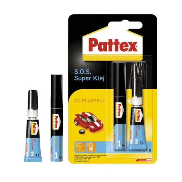 Pattex S.O.S Superlim för plast 2g + 4ml