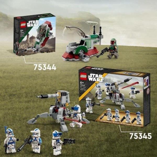 LEGO® Star Wars 75344 Boba Fetts skepp Microfighter - Vit - För barn från 6 år och uppåt