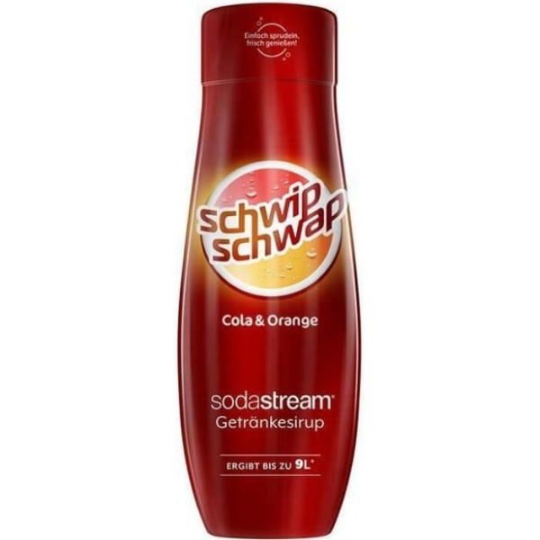 SodaStream Sirap - Schwip Schwap - Cola & Orange - 440 ML - För 8L dryck - Autentisk smak