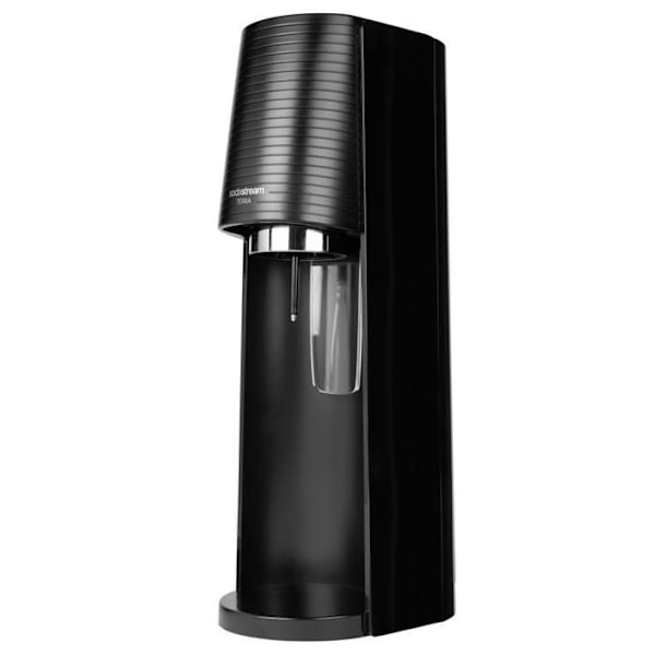 Sodamaskin - SodaStream - Terra - Svart - 3 flaskor - 3 siraper - Quick Connect Svart