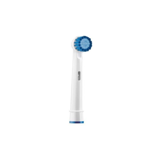 Set med 4 utbytbara huvuden lämpliga för Oral-B SENSITIVE roterande elektriska tandborstar