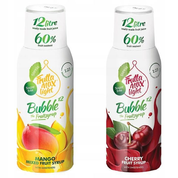 Fruttamax Mango och Cherry Light Sirap Set 500ml