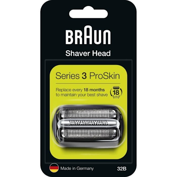 Ersättningskassett - BRAUN - 32B - För Series 3 elektrisk rakapparat - Svart