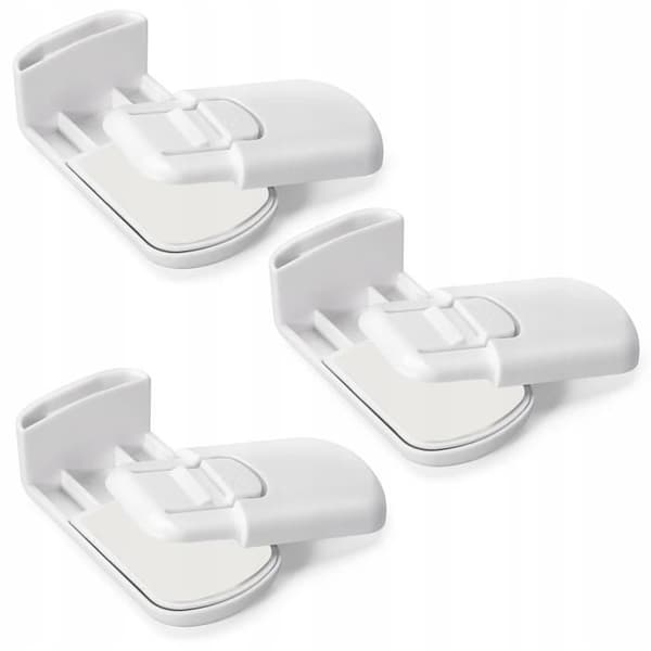 Säkerhetsskåp och skåp - BabySafe - 3-pack kroklås - Barnskydd - Enkel installation