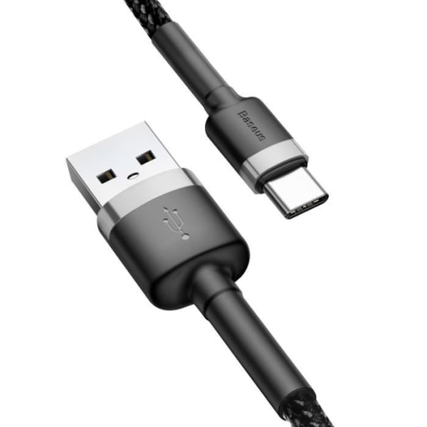 Baseus USB till USB Typ C snabbladdnings- och synkroniseringskabel 1m - Svart