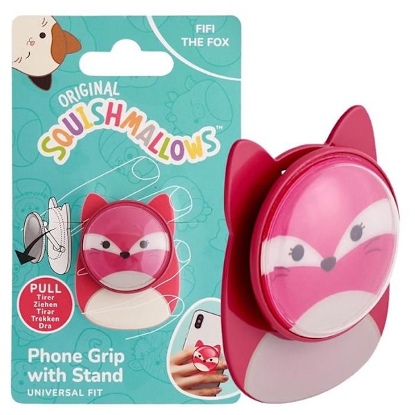 Telefonställ - Squishmallows - Fifi räven - Ergonomisk design - Universell kompatibilitet - Flerfärgad mångfärgad