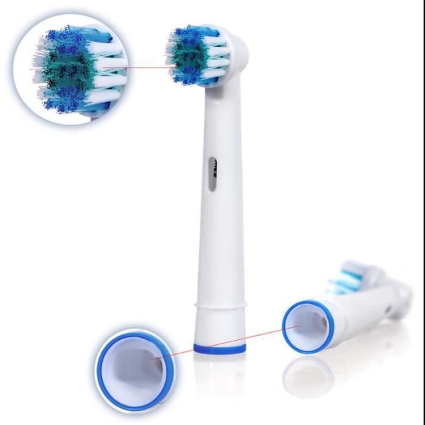 16 utbytes elektriska tandborsthuvuden Precision Clean Oral B Generic SB-17A EB17-4