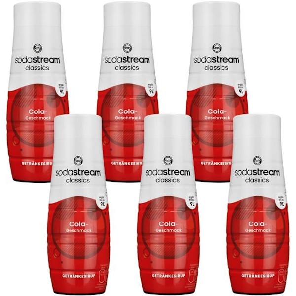 Cola Sirap - SodaStream - 440ml - 6 Flaskor - Kolsyrad Dryck - Äkta Smak