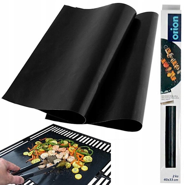 Bak- och grillmatta 40 X33 Cm 2 st Teflon