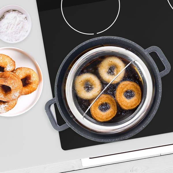 FRITYRKORG FÖR FRITYR AV POTATIS I DJUPFETT, INSATS AV STÅL