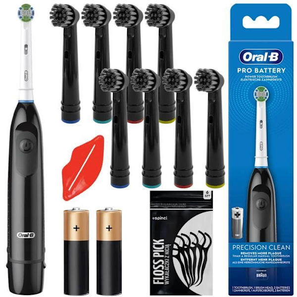 Eltandborste - Oral-B - DB5 - Svart - Batterier - Vuxen