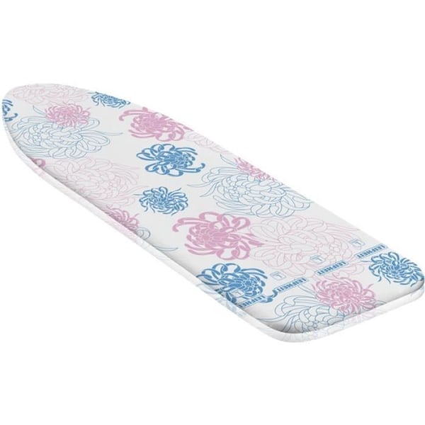 Housse för strykbräda Leifheit Cotton Classic L 71600, stoppning i fleece på 3 mm, för strykbräda max. 140 x 45 cm Vitt, rosa och blått