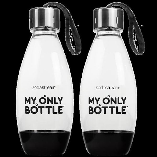 Flaska - SodaStream - Min Enda Flaska - 0.5L - Återvunnen plast - 2 stycken Svart