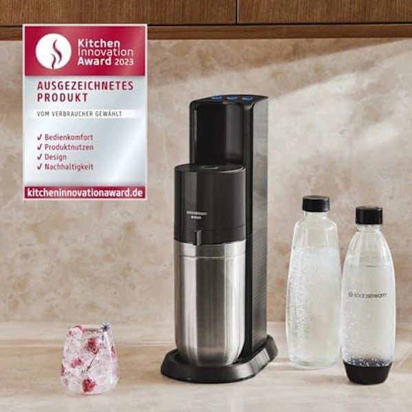 Sodamaskin - SodaStream - E-Duo - Titanfärg - Kapacitet 1L - Standardpaket Flerfärgad