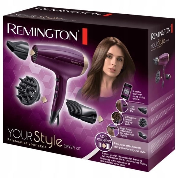 Remington hårtork D5219 + borste