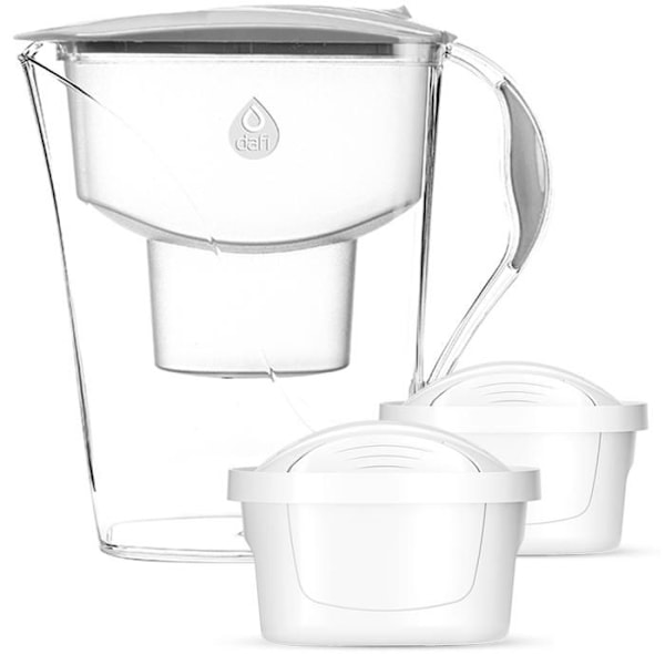 Filtrerande karaff - DAFI - Luna - 3,3L - Flerfärgad - 2 Unimax patroner Flerfärgad