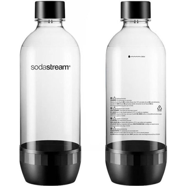 Svart SodaStream-flaska