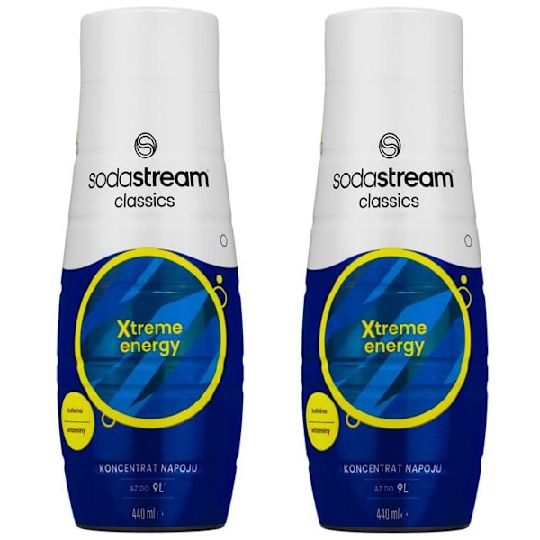 2x Sirop för SodaStream Xtreme Energy 440ml