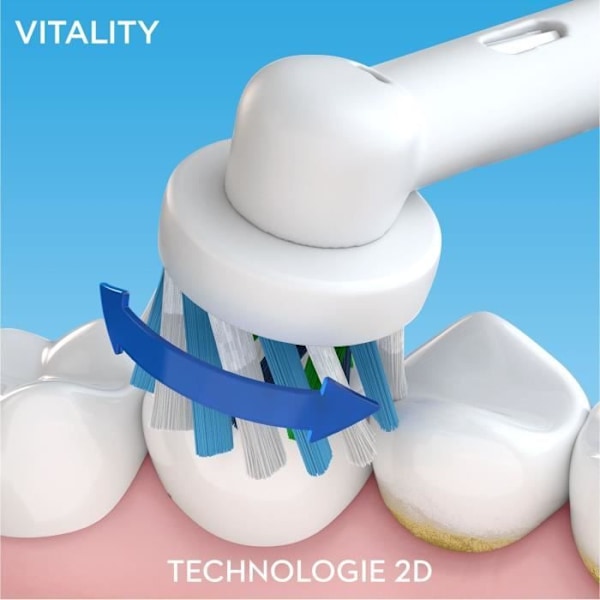 Oral-B Vitality 100 elektrisk tandborste - Vit - Oscillerande - 2 min timer Vit